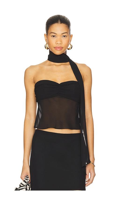 lovers and friends mariah top in black. - size l (also in m)