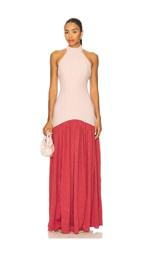 lovers and friends marissa gown in blush,mauve. - size s (also in xs)