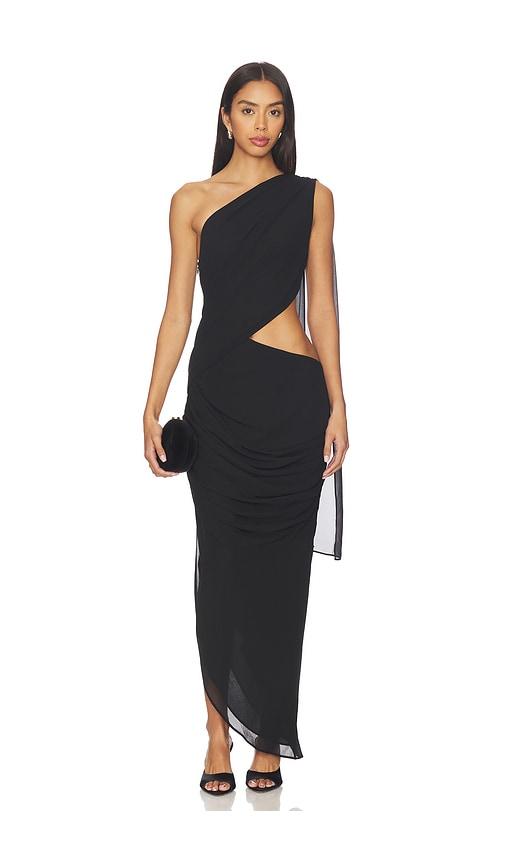 lovers and friends marleen maxi dress in black. - size m (also in xxs, xs, s, xl)
