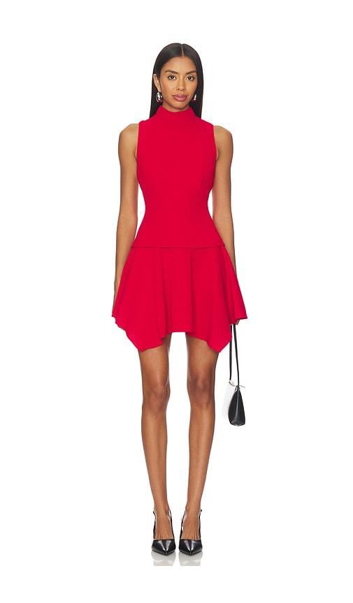 lovers and friends mary mini dress in red. - size s (also in xs)