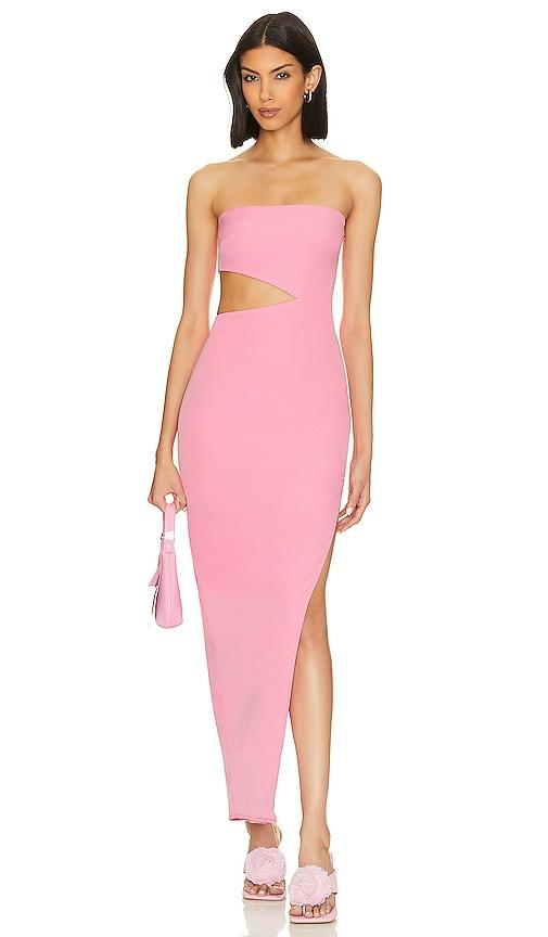lovers and friends maves maxi dress in pink. - size m (also in xl)