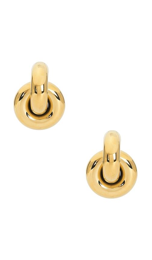 lovers and friends megan earrings in metallic gold.