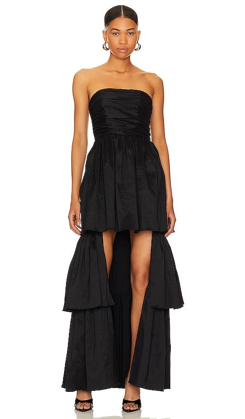 lovers and friends michie maxi dress in black. - size xs (also in xxs)