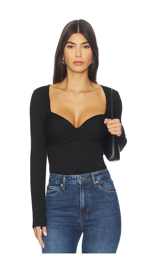 lovers and friends mikka bodysuit in black. - size l (also in xxs, xs, s, m, xl)