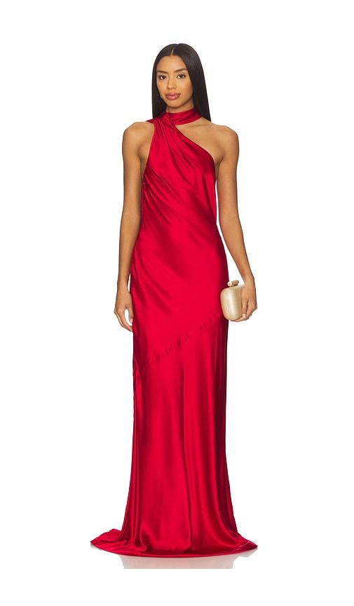 lovers and friends mila gown in red. - size l (also in xxs, xs, s)