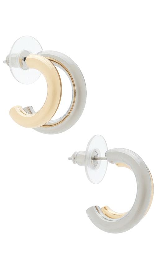 lovers and friends mira earrings in metallic gold.