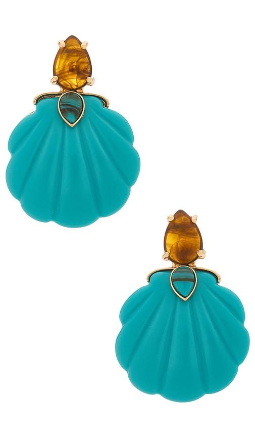 lovers and friends mirella earrings in teal.