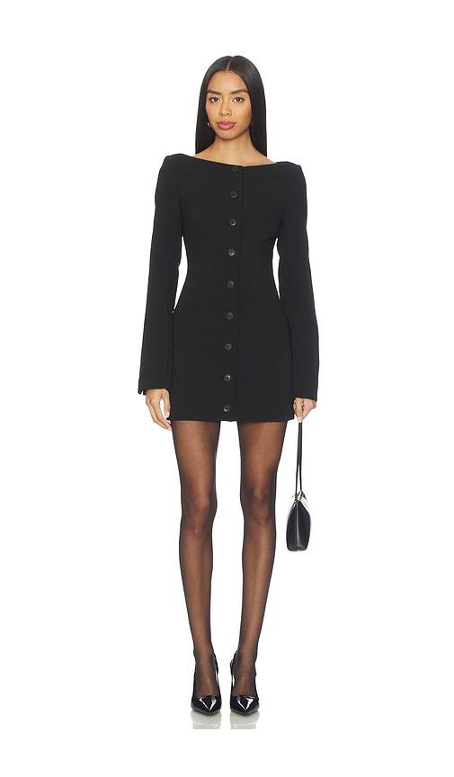 lovers and friends nadine mini dress in black. - size s (also in xs)