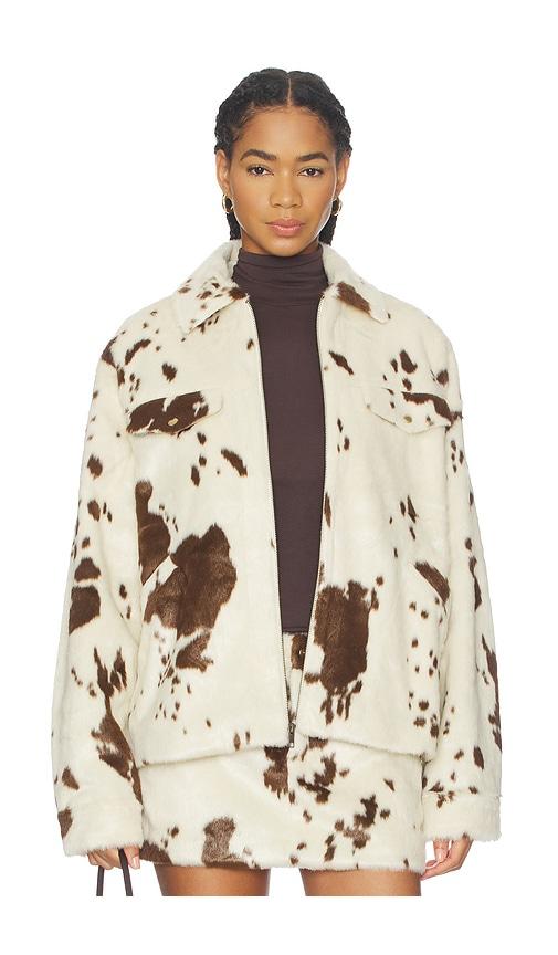 lovers and friends nash jacket in cream. - size m (also in xxs, xs, xl)