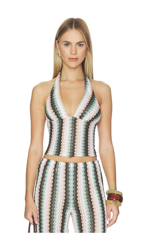 lovers and friends neeve top in green. - size m (also in xxs, xs, s)