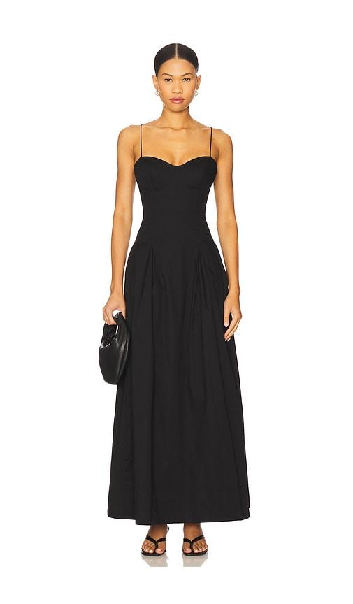 lovers and friends nicole maxi dress in black. - size xl (also in xxs)