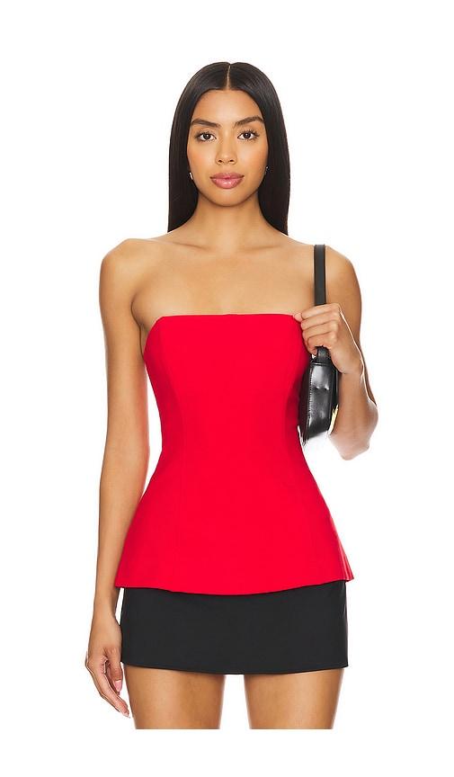 lovers and friends noah top in red. - size m (also in s)