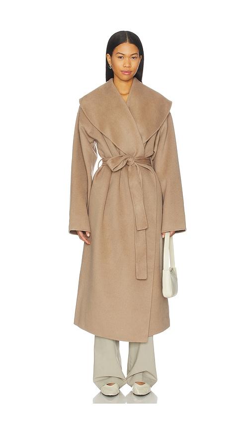 lovers and friends noor coat in taupe. - size l (also in xs, m, xl)