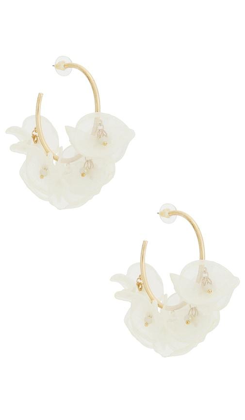 lovers and friends odette earrings in ivory.