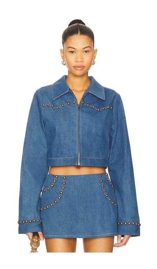 lovers and friends palmer jacket in blue. - size l (also in xxs, xs, s, m, xl)