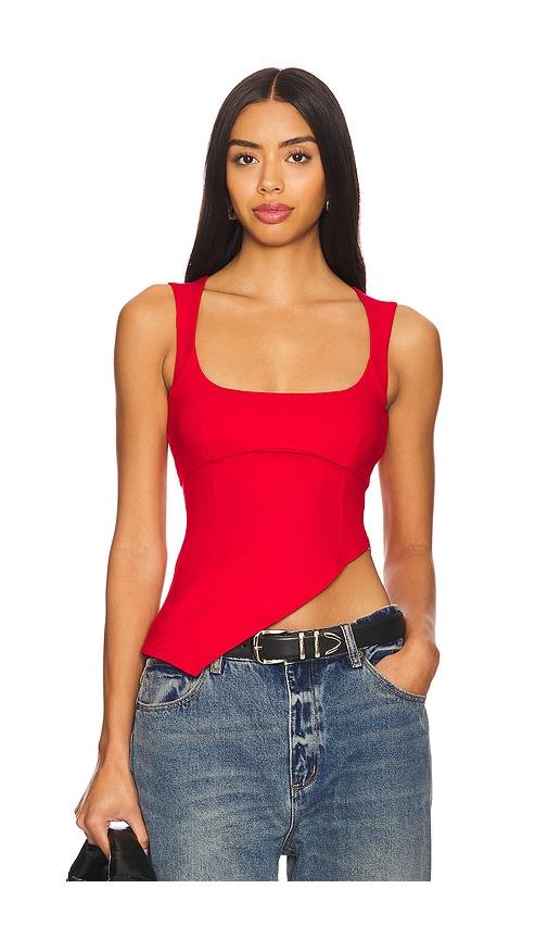 lovers and friends penn top in red. - size m (also in s)