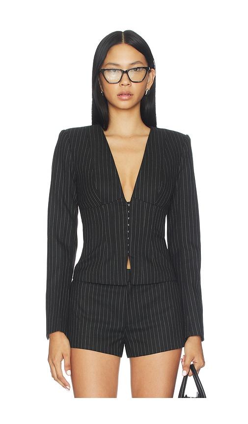 lovers and friends peyton blazer jacket in black. - size l (also in xs, xxs, s, m, xl)