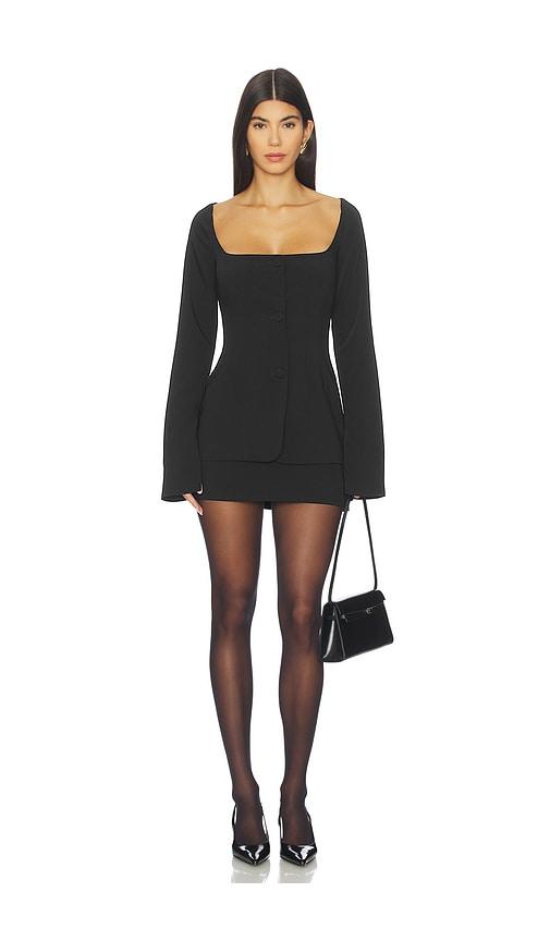 lovers and friends piada mini dress in black. - size l (also in xs, xxs, s, m)