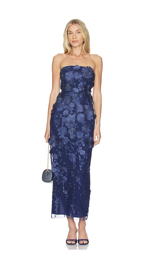 lovers and friends popin gown in navy. - size m (also in xxs, xs)