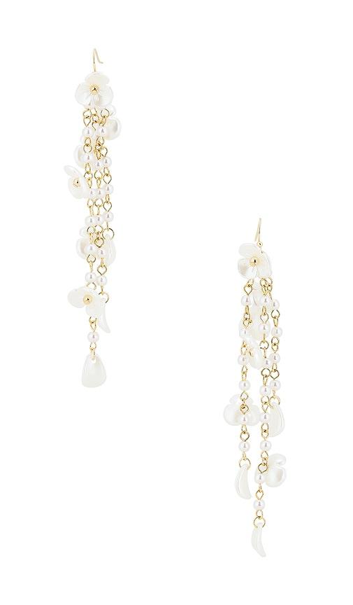 lovers and friends prisca earrings in ivory.