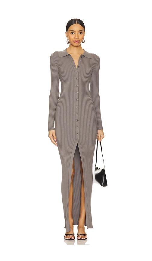 lovers and friends quinn sweater dress in grey. - size l (also in m)
