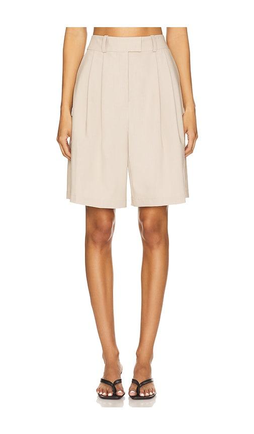 lovers and friends raissa short in beige. - size l (also in s, xs)