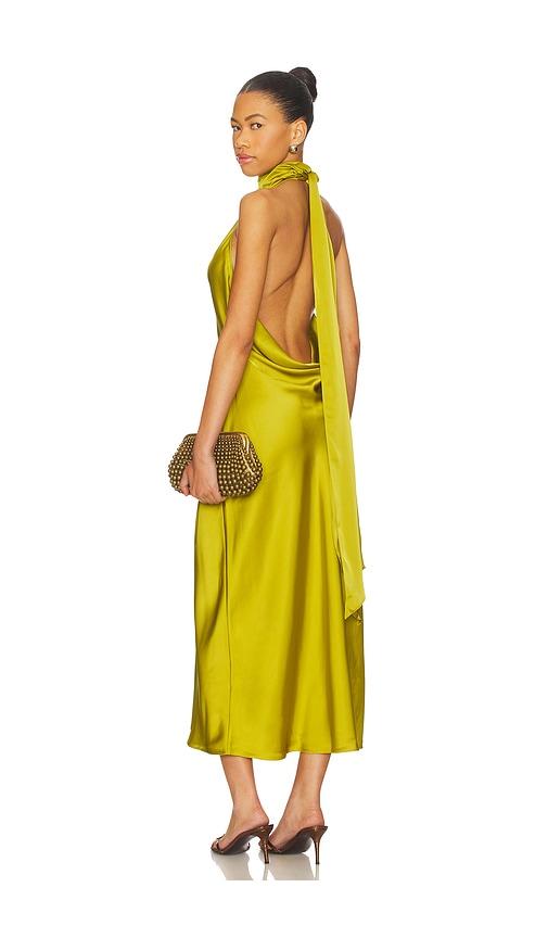 lovers and friends reina midi dress in green. - size m (also in s, xl, xs, xxs)