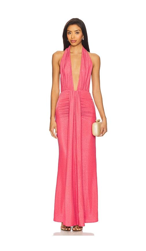lovers and friends remy maxi dress in pink. - size m (also in xl)