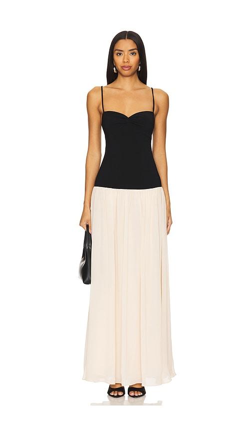 lovers and friends rian gown in black. - size l (also in xs, s, m)