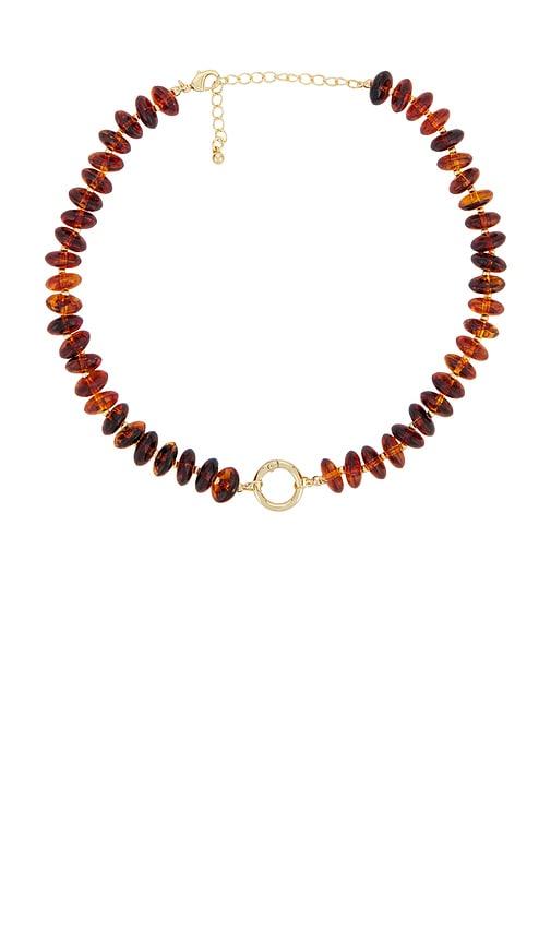 lovers and friends romina necklace in cognac.