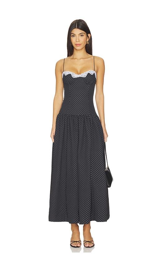 lovers and friends rosemary maxi dress in black. - size l (also in xs, m)