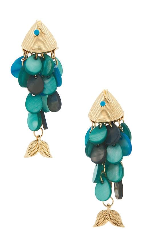 lovers and friends rowan earrings in blue.