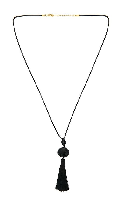 lovers and friends rumi necklace in black.