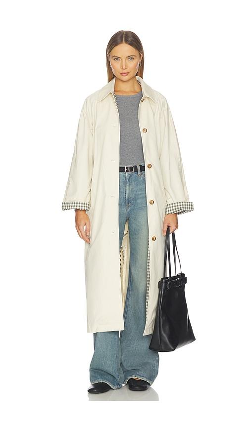 lovers and friends sara trench coat in beige. - size l (also in xxs, xs, s, m, xl)