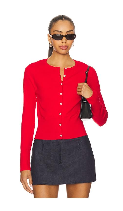 lovers and friends scarlett cardigan in red. - size s (also in xs)