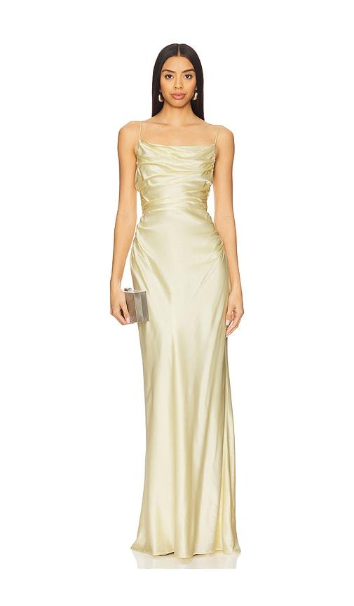 lovers and friends scout gown in yellow. - size s (also in xs, xxs)