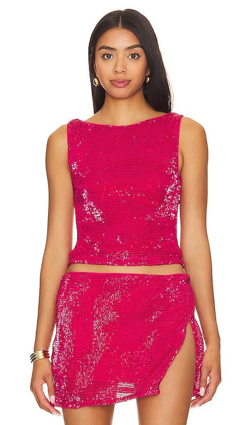 lovers and friends selma top in fuchsia. - size s (also in xxs)