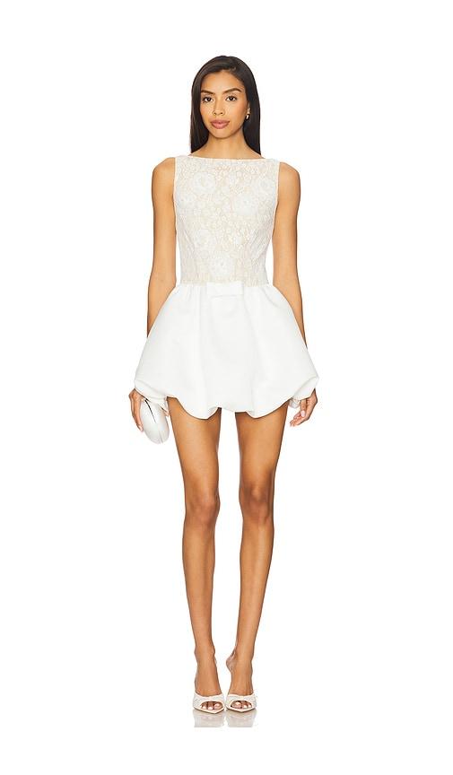 lovers and friends serena mini dress in white. - size l (also in xs)