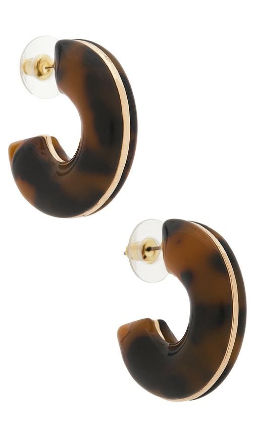 lovers and friends serene earrings in brown.
