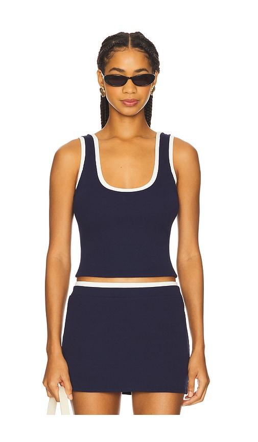lovers and friends stella top in navy. - size m (also in s)