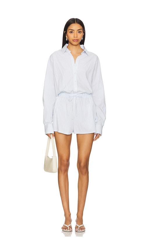 lovers and friends swift romper in baby blue. - size l (also in xs, s, m)