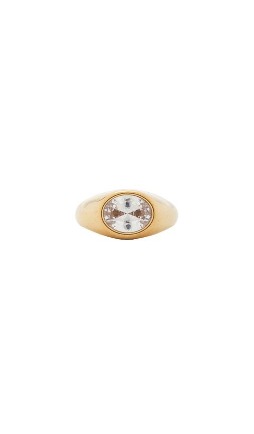 lovers and friends tatum ring in metallic gold. - size 7 (also in 8)