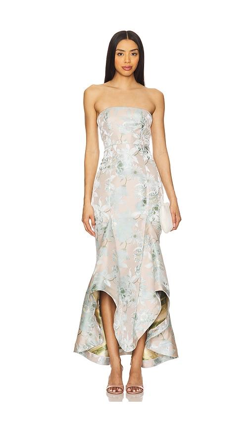lovers and friends urgonia gown in neutral. - size l (also in m, s, xs, xxs)