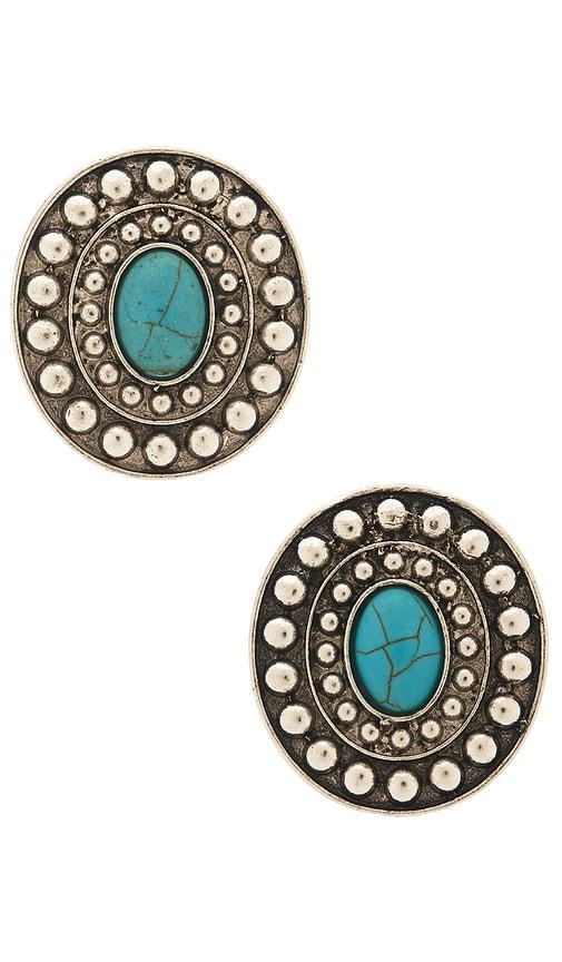 lovers and friends valentina earrings in teal.