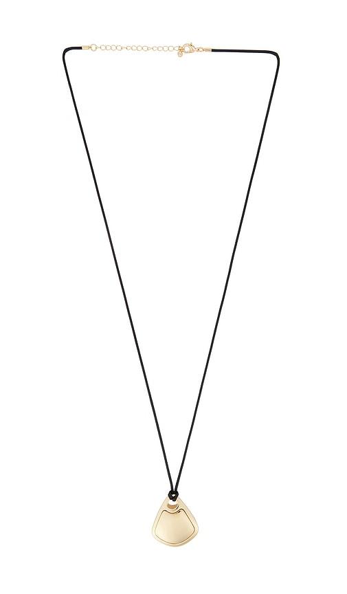 lovers and friends wesha necklace in metallic gold.