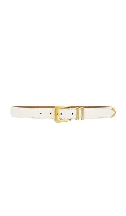lovers and friends western denim belt in cream. - size l (also in xl)