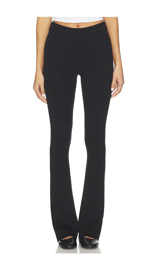 lovers and friends wiley rib pant in black. - size s (also in xs)