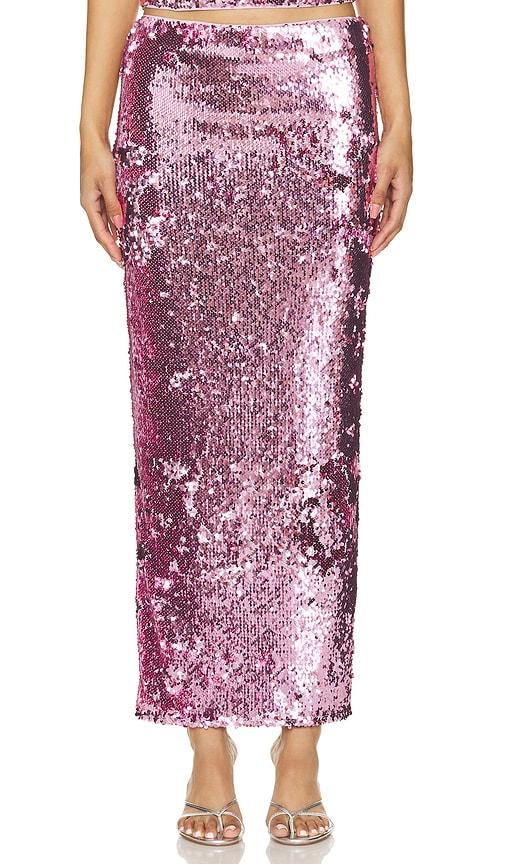 lovers and friends x bridget lilium skirt in pink. - size l (also in s)