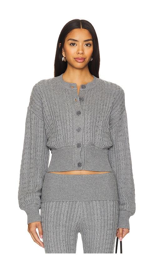 lovers and friends x emily gemma bessie cardigan in grey. - size m (also in xs, s)