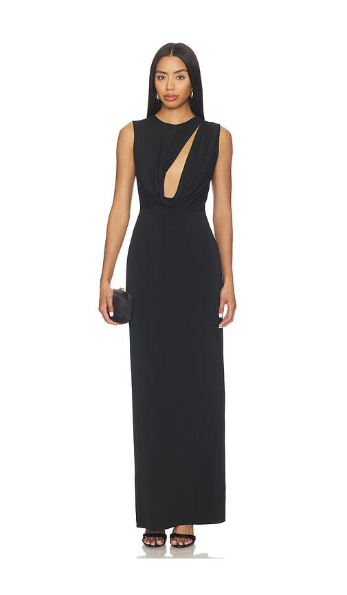 lovers and friends x emma rose josephine maxi dress in black. - size l (also in xs, xxs, s, m, xl)